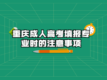 重庆成人高考填报专业