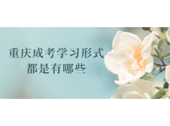 重庆成考学习形式